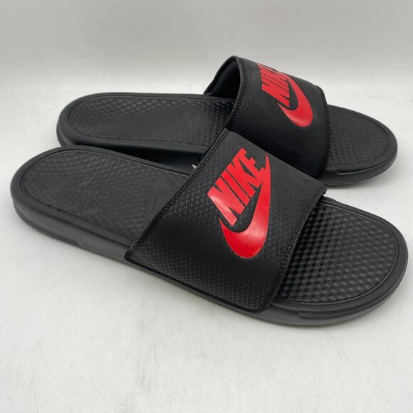 *Brand New* NIKE BENASSI JDI Black Challenge Red